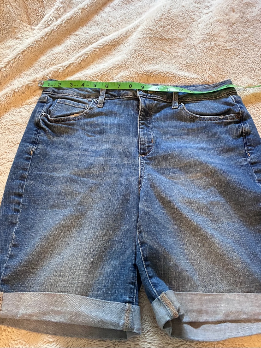 Sonoma blue Bermuda Jean shorts-woman’s 12 - Picture 2 of 5